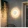 mai & mai Wandleuchte Außen 6W LED Wandlampe | Außenleuchte Wegeleuchte für Garten, 3000K mit Bewegungsmelder Außenlampe ⌀300X65mm IP65 Sandweiß LunaLights