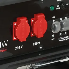 Einhell TC-PG 8000 (8000 W Maximalleistung, 7500 W maximale Dauerleistung, 25 L Tank, 4-Takt-Motor, 2x 230 V, 1x 400 V, Ölmangelsicherung)