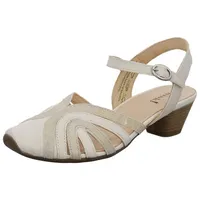 THINK! Think Damen AIDA nachhaltige Slingback Pumps, Ivory/Kombi 1000,