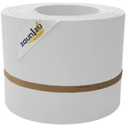 zaun zu® Sichtschutz PP Sichtschutzstreifen Doppelstabzaun Weiß,10x 2,55m