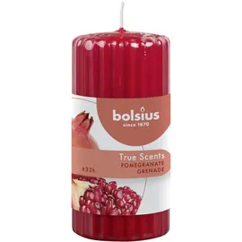Bolsius True Scents Duft Stumpenkerze 12 cm rot