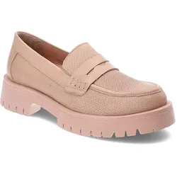 Pinke Mokassins Venezia Bequeme Damen Lederschuhe, 37