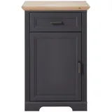 Innostyle Landscape Schuhschrank, Graphit, Eiche, 2 Fächer, 1 Schubladen, 65x102x41 cm, Beimöbel erhältlich, Garderobe, Schuhaufbewahrung, Schuhschränke