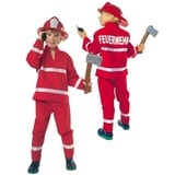 KarnevalsTeufel Feuerwehrmann Kostüm für Kinder, Freiwillige Feuerwehr (104)