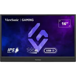 ViewSonic VX1654 Portabler Gaming Monitor 16-Zoll, 144Hz IPS, USB-C
