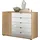 Wiemann Kombikommode 120 x 86 x 43 cm Braun / Weiß