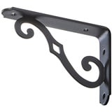 SO-TECH® Wandregalhalter Regalkonsole RK17 schwarz Tragkraft max. 30 kg pro Paar, 1-tlg., 125 x 90 mm schwarz 2.5 cm x 9 cm x 12.5 cm