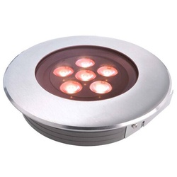Flat I RGB Bodeneinbauleuchte IP67 silberfarben