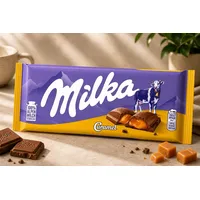 Milka Caramel Schokolade 100g Tafel Alpenmilch Karamell