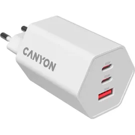 Canyon Charger HEXAGON 65 GaN 65W 2xPD 1xQC EU white - Weiß