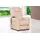 sit&more TV-Sessel Bastian Kunstleder 75 x 110 x 92 cm Beige mit Motor und Aufstehhilfe