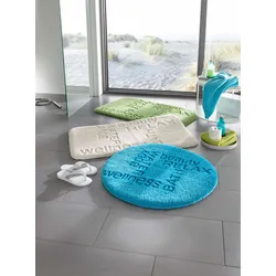 Badematte GRUND Gr. 6, grün, rund ( Ø 75cm),, Badematten