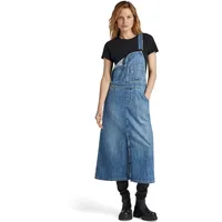 G-Star für Damen. D24351-D536-G326 Blaue Midi-Latzhose (XXS), Lässig, Baumwolle,