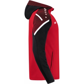 Jako Performance Kapuzenjacke Kinder rot/schwarz 164