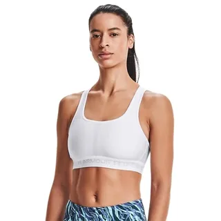 Under Armour Armour Mid Crossback Sport-BH Damen 100 white/white/halo gray L