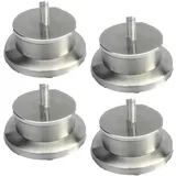 Möbelfüße Edelstahl Möbelbeine Metall Möbelfüße Runde Beine Möbelfüße Tisch Bett Schrank Sofa Beine Ersatzkabinettfüße 4er M8 Schraube(3cm)