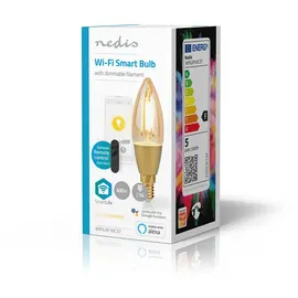Nedis Nedis, Wi-Fi LED Glühbirne 5W 470lm E14 SmartLife Kerzenform, Weiß
