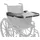 PEPE Mobility Rollstuhltisch mit Becherhalter Abnehmbares Tablett für Rollstuhl Schwarz