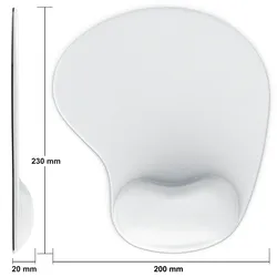 CSL Office Mauspad mit Gelkissen und Handgelenkauflage Komfort Office Mousepad