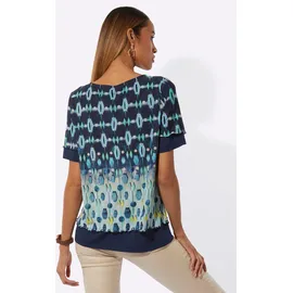 CREATION L Mesh-Shirt Blau 36