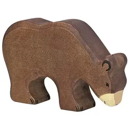 HOLZTIGER Braunbär  fressend