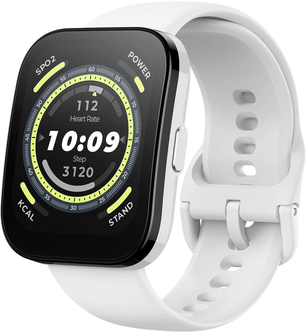 Amazfit Bip 5 Smartwatch mit Herzfrequenz 1,91-Zoll-Display mit 120 Sportmodi,Bluetooth-Anruf, GPS und 4 Satellitenpositionierungssystemen, Alexa,SpO2-Monitor, 10 Tage Akkulaufzeit, Weiß