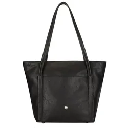 Jekyll & Hide Paris Schultertasche RFID Schutz Leder 36 cm  schwarz