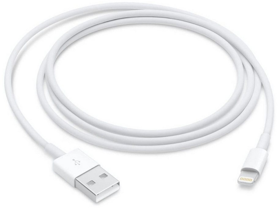 IK-Handelsgruppe Ladekabel für Apple, Smartphone-Kabel, Lightning, USB Typ A, USB Type-A auf Lightning, Weiß, Kabellänge 1 Meter weiß