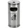 Wesco Standascher Edelstahl, 15 l Stahl mit Aschenbecher
