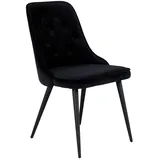 Livetastic Stuhl-Set, Schwarz, Metall, Kunststoff, Textil, Füllung: Schaumstoff, rund, 50x88.5x66 cm, Esszimmer, Stühle, Esszimmerstühle, Esszimmerstühle-Set