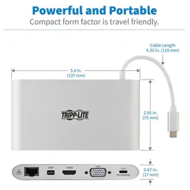 Tripp Lite USB-C 4K Docking Station U442-DOCK1