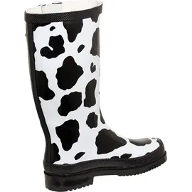 Bockstiegel Regenstiefel KUH schwarz/weiß Gr. 40