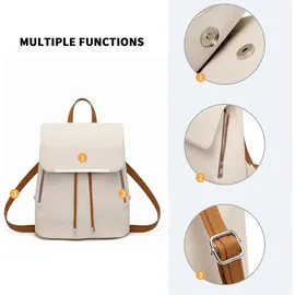 luxuskollektion Miss Lulu Damen Kunstleder Rucksack Elegant