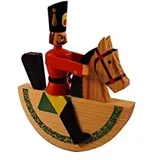 Rudolphs Schatzkiste Miniatur Reiterlein bunt HxBxT 12x10,5x2,5cm NEU Seiffen Erzgebirge Weihnachten Fensterschmuck Spielzeug Deko Weihnachtsfigur