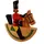 Rudolphs Schatzkiste Miniatur Reiterlein bunt HxBxT 12x10,5x2,5cm NEU Seiffen Erzgebirge Weihnachten Fensterschmuck Spielzeug Deko Weihnachtsfigur