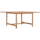vidaXL Gartentisch 150 x 150 x 76 cm Braun