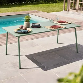 Oviala Gartentisch 180 x 90 x 72 cm Salbeigrün