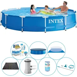 Intex Metal Frame 366x76 cm Rund - Swimmingpool-Paket EINHEITSGRÖSSE