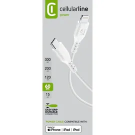 Cellular Line USB-C auf Lightning 0,6 m Weiß