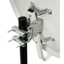 PremiumX PXA80 Satellitenschüssel 80cm Aluminium Hellgrau Satellitenantenne SAT Offset Spiegel