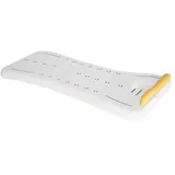 SERVOPRAX Badewannenbrett aus Kunststoff, weiß mit gelbem Haltegriff, 70x31x5 cm 1 Stück