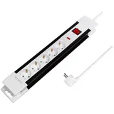 Logilink Steckdosenleiste 3 m Schwarz/Weiß 1 St.