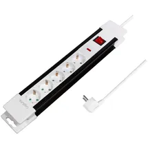 Logilink Steckdosenleiste 3 m Schwarz/Weiß 1 St.