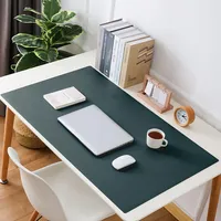 Wasserdichte Schreibtischunterlage, Leder-Schreibtischunterlage, großes Mauspad, Schreibtischschutzunterlage, Schreibtischzubehör, rutschfester Schreibtisch-Schreibblock mit Wildleder für