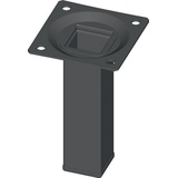 Element-System Möbelfuß schwarz RAL 9005 25x25mm H.200mm Platte ELEMENT SYSTEM