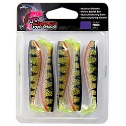 Fox Rage Kunstköder, Fox Rage Zander Pro Ultra UV 7.5cm/3″ Perch x 5pc Gummifisch 7.5 cm