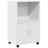 vidaXL Rollschrank Weiß 55x40x91 cm Holzwerkstoff