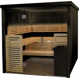 Harvia Fenix 2020S Sauna Saunakabine aus Fichte schwarz Indoor-Sauna 206 x 203 x 201 cm