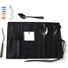 MikaMax Chef Plating Tool Set Kochbesteck, Schwarz