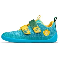 Affenzahn Barfußschuh Knit Happy Kreativ Bär für Kinder, blau,
